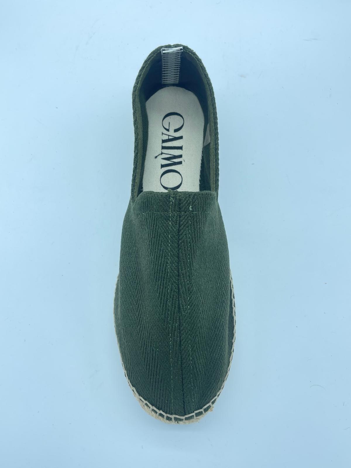 ALPARGATA DE TEJIDO ESPIGA KAKI