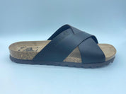 SANDALIA BIO CRUZADA EN PIEL MARRÓN