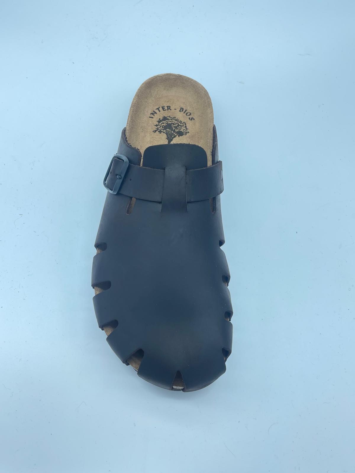 ZUECO BIO EN PIEL MARRÓN