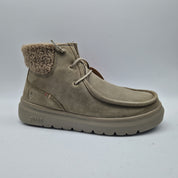 BOTITA CON CORDÓN EN ANTE BEIGE