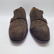 2 HEBILLAS EN SERRAJE MARRÓN - 70000