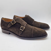 2 HEBILLAS EN SERRAJE MARRÓN - 70000