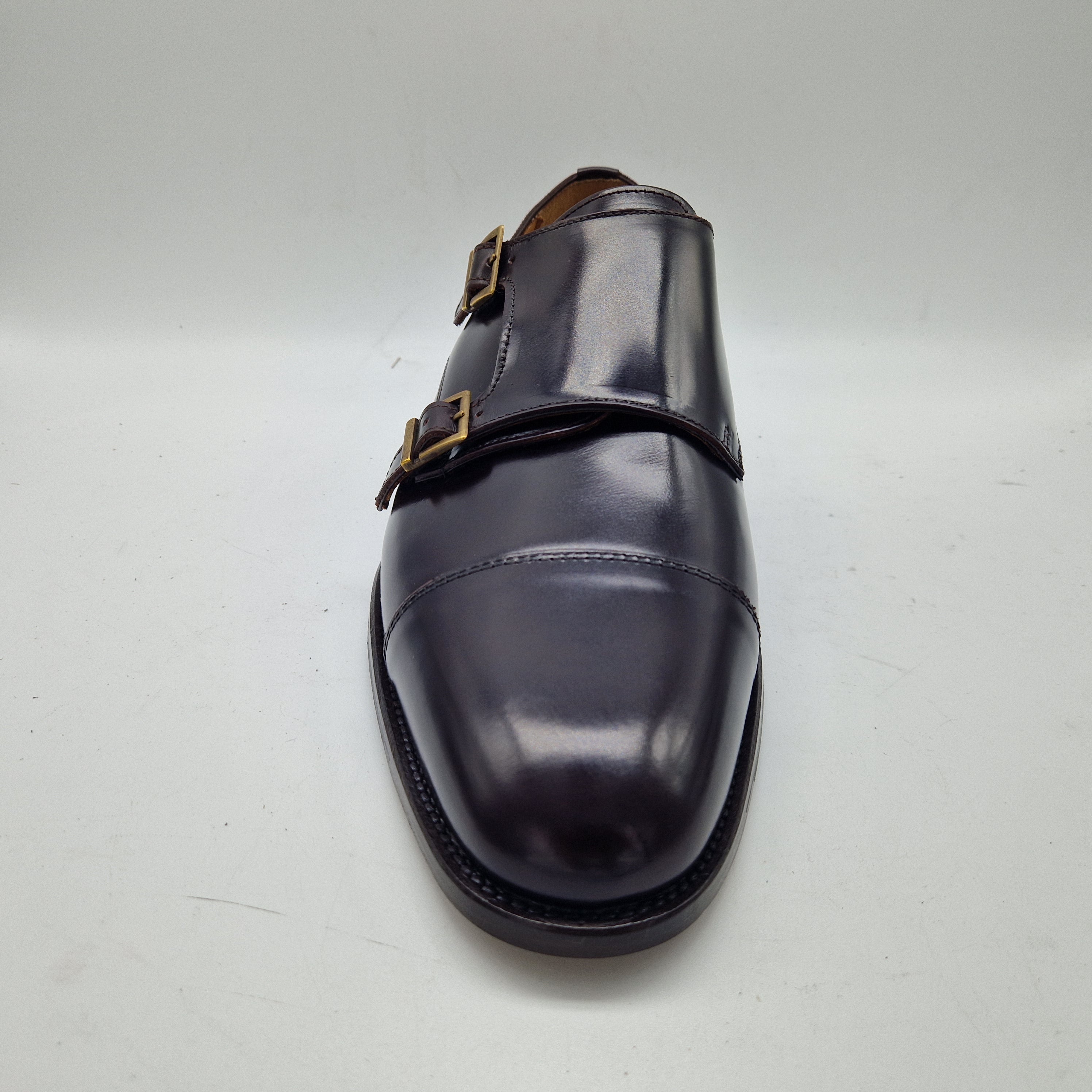 2 HEBILLAS EN PIEL MARRÓN - 70001