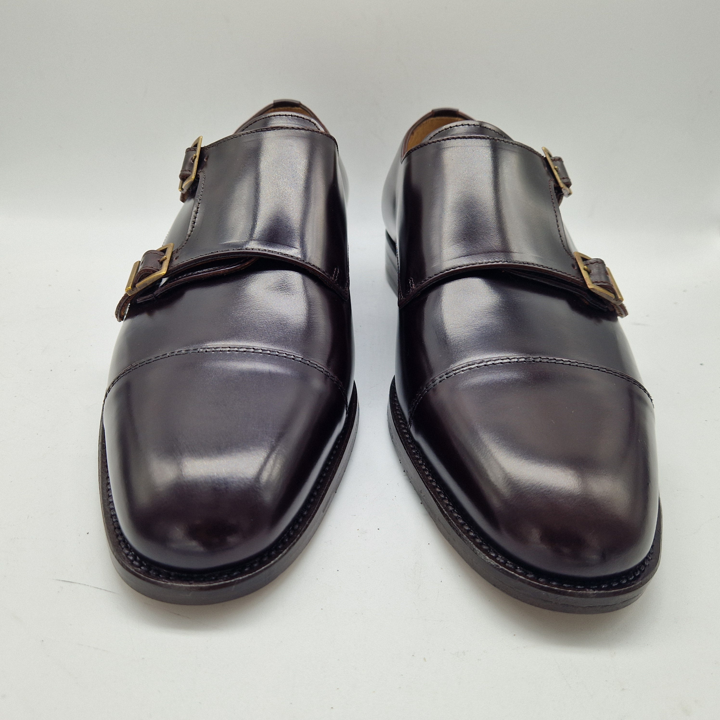 2 HEBILLAS EN PIEL MARRÓN - 70001