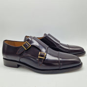 2 HEBILLAS EN PIEL MARRÓN - 70001