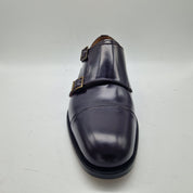 2 HEBILLAS EN PIEL BURDEOS - 70002