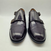 2 HEBILLAS EN PIEL BURDEOS - 70002