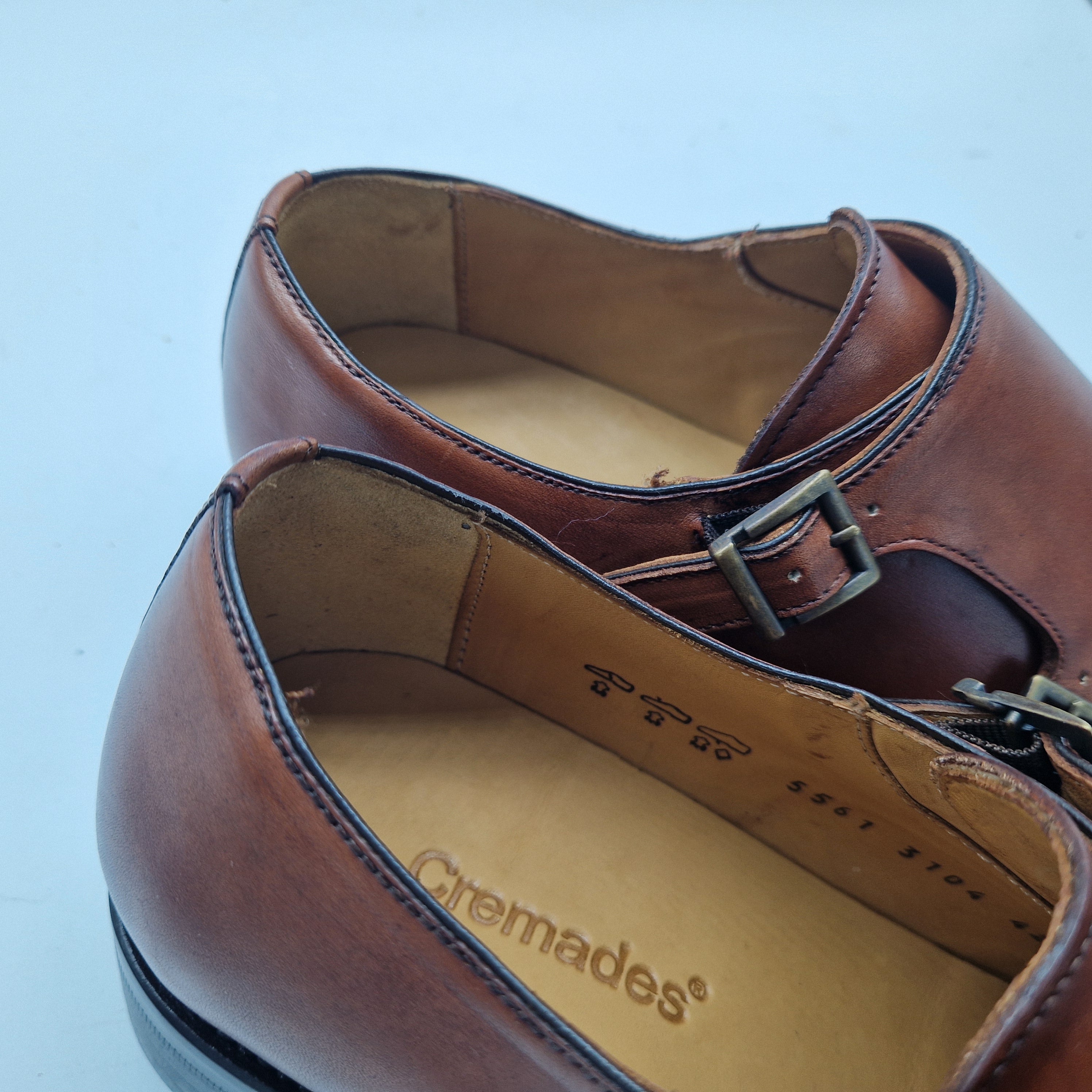 2 HEBILLAS EN PIEL CUERO - 70003