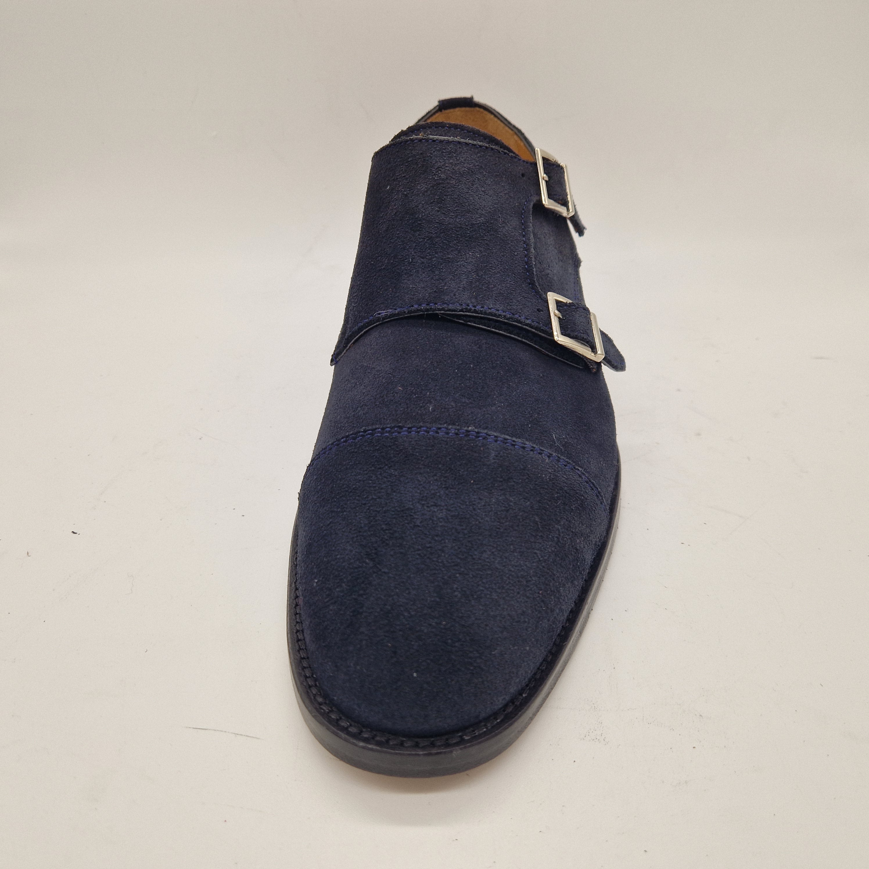 2 HEBILLAS EN SERRAJE MARINO - 70004