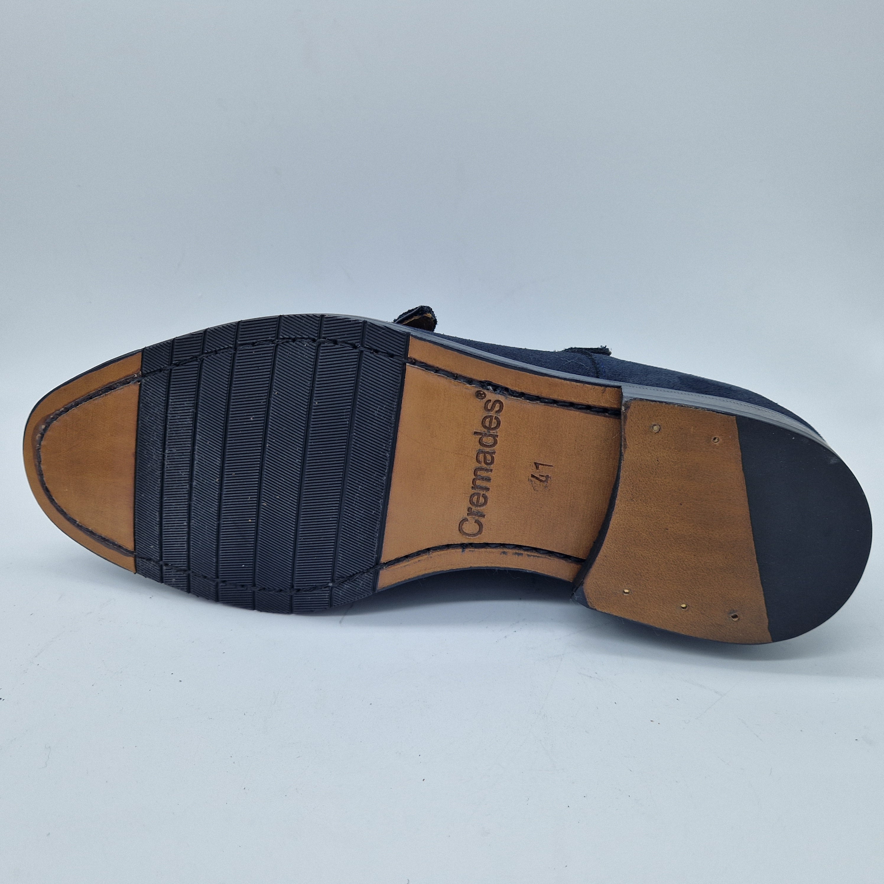 2 HEBILLAS EN SERRAJE MARINO - 70004