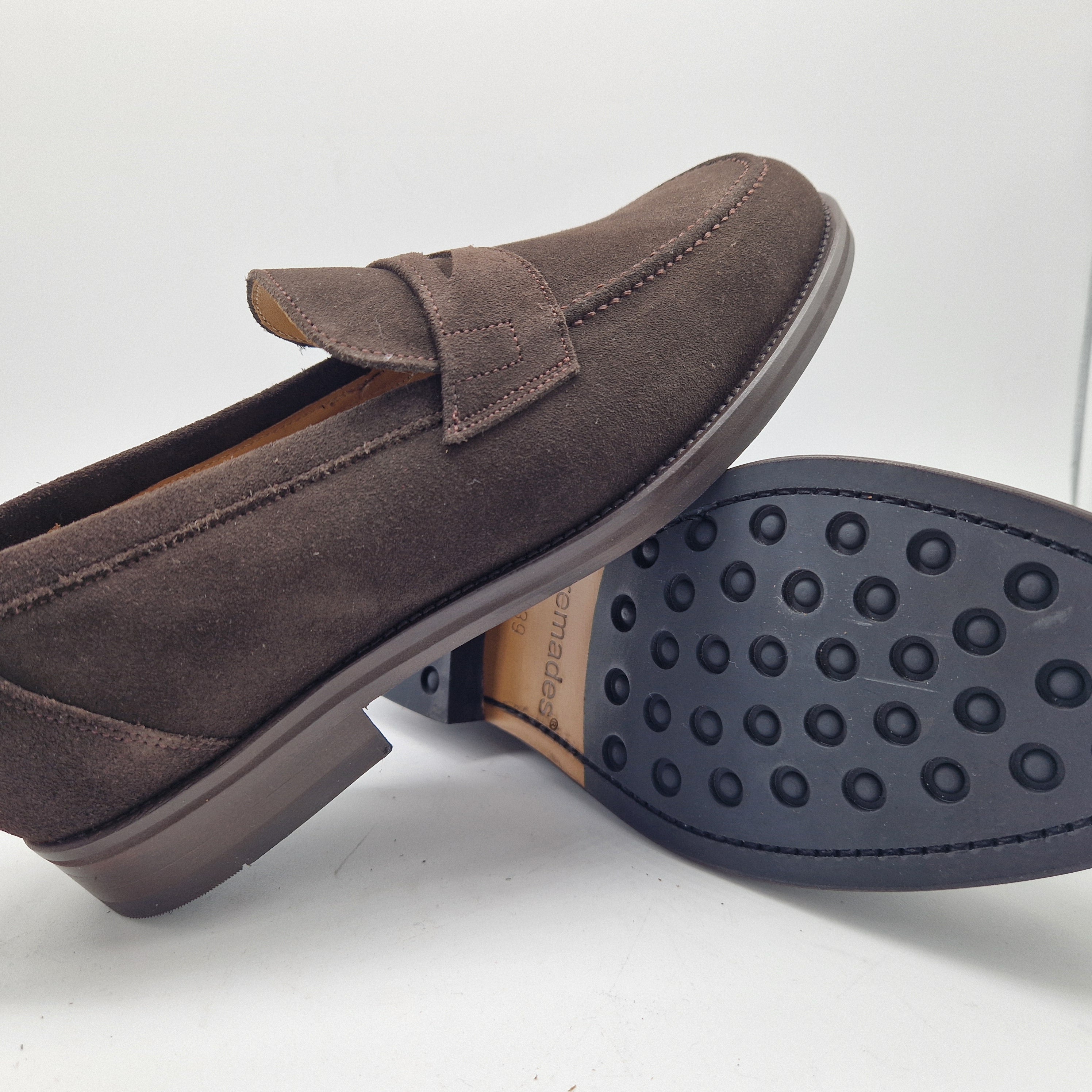 MOCASÍN ANTIFAZ EN SERRAJE MARRÓN - 70005