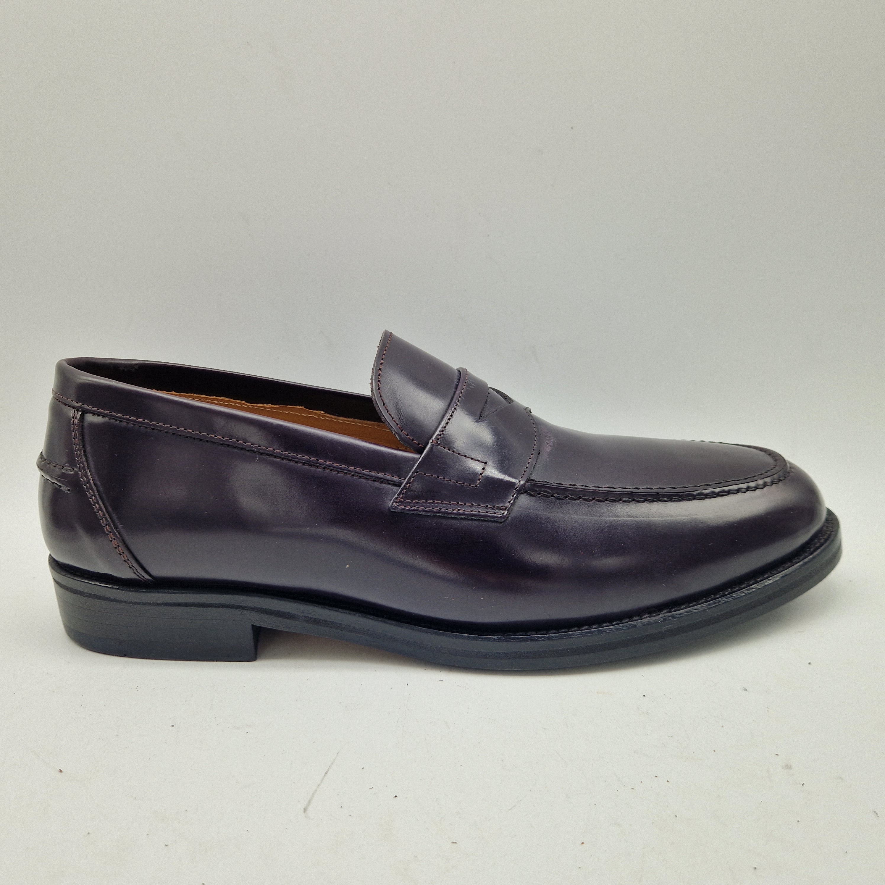 MOCASÍN DE ANTIFAZ EN PIEL BURDEOS - 70007