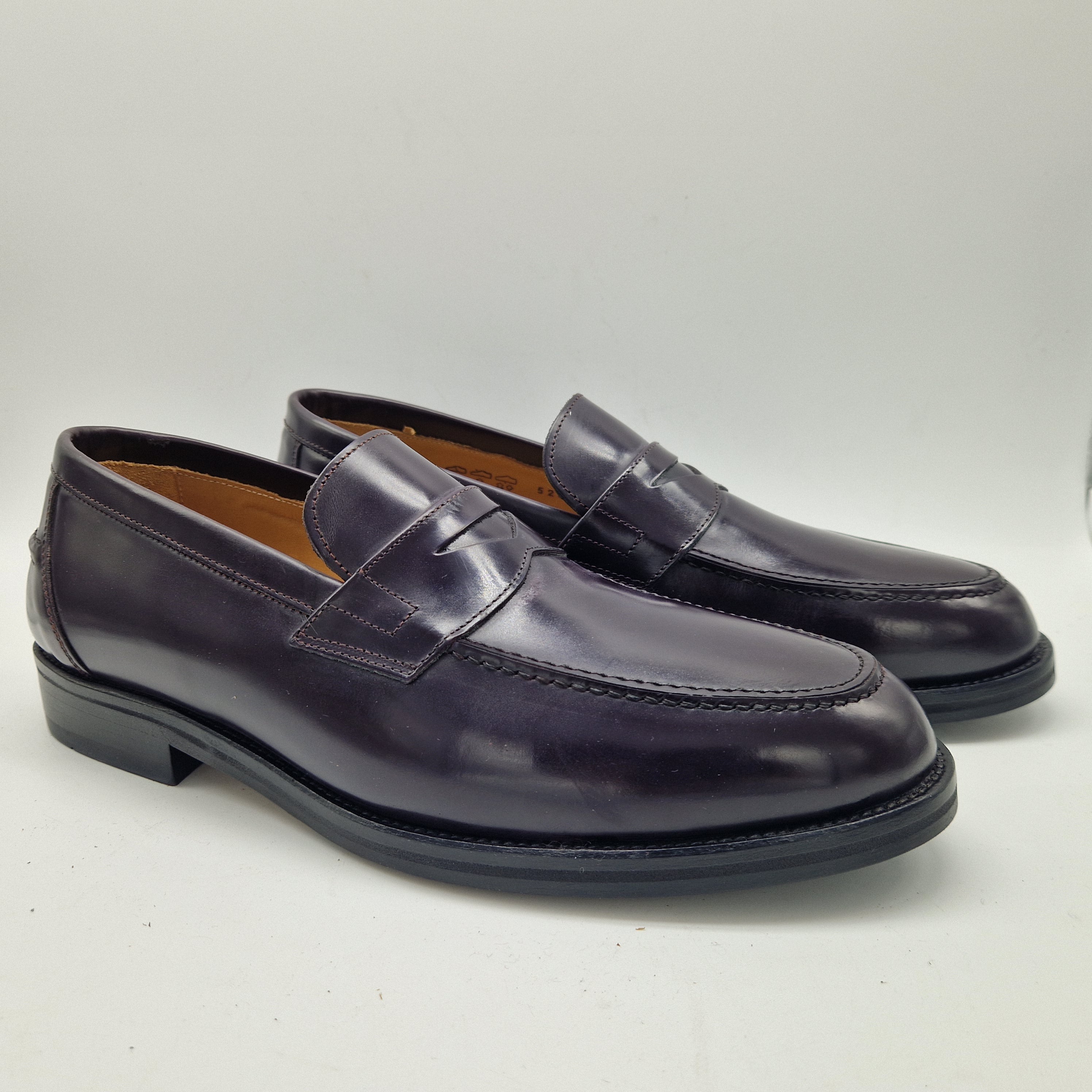 MOCASÍN DE ANTIFAZ EN PIEL BURDEOS - 70007