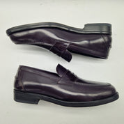 MOCASÍN DE ANTIFAZ EN PIEL BURDEOS - 70007