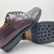 BLUCHER PICADO EN PIEL BURDEOS