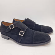 2 HEBILLAS EN SERRAJE NEGRO - 70064