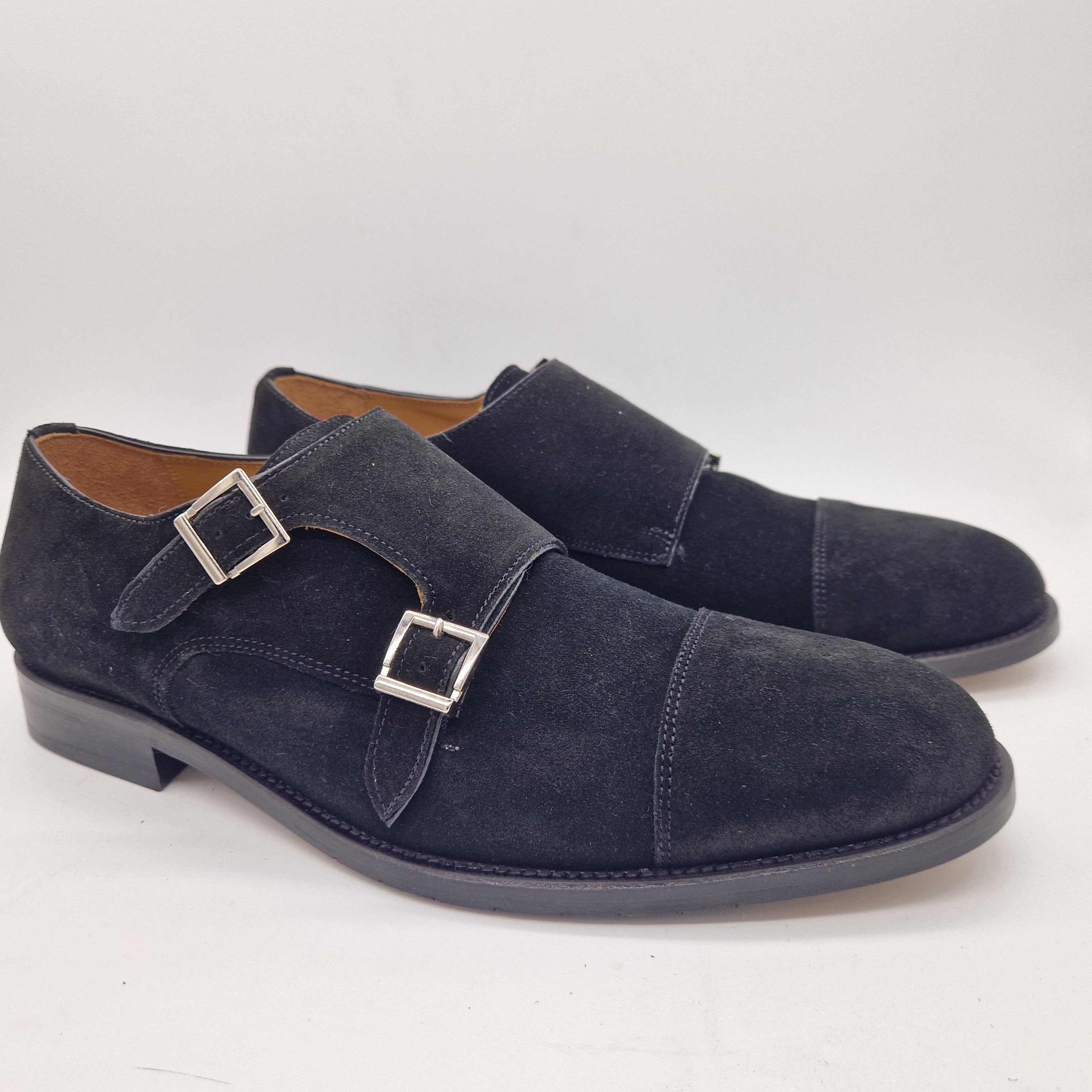 2 HEBILLAS EN SERRAJE NEGRO - 70064