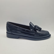 CASTELLANO DE BORLAS EN PIEL NEGRA - 70286