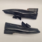 CASTELLANO DE BORLAS EN PIEL NEGRA - 70286