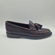 CASTELLANO DE BORLAS EN PIEL ENGRASADA MARRÓN - 70287