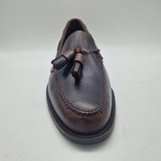 CASTELLANO DE BORLAS EN PIEL ENGRASADA MARRÓN - 70287