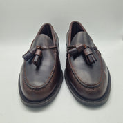 CASTELLANO DE BORLAS EN PIEL ENGRASADA MARRÓN - 70287