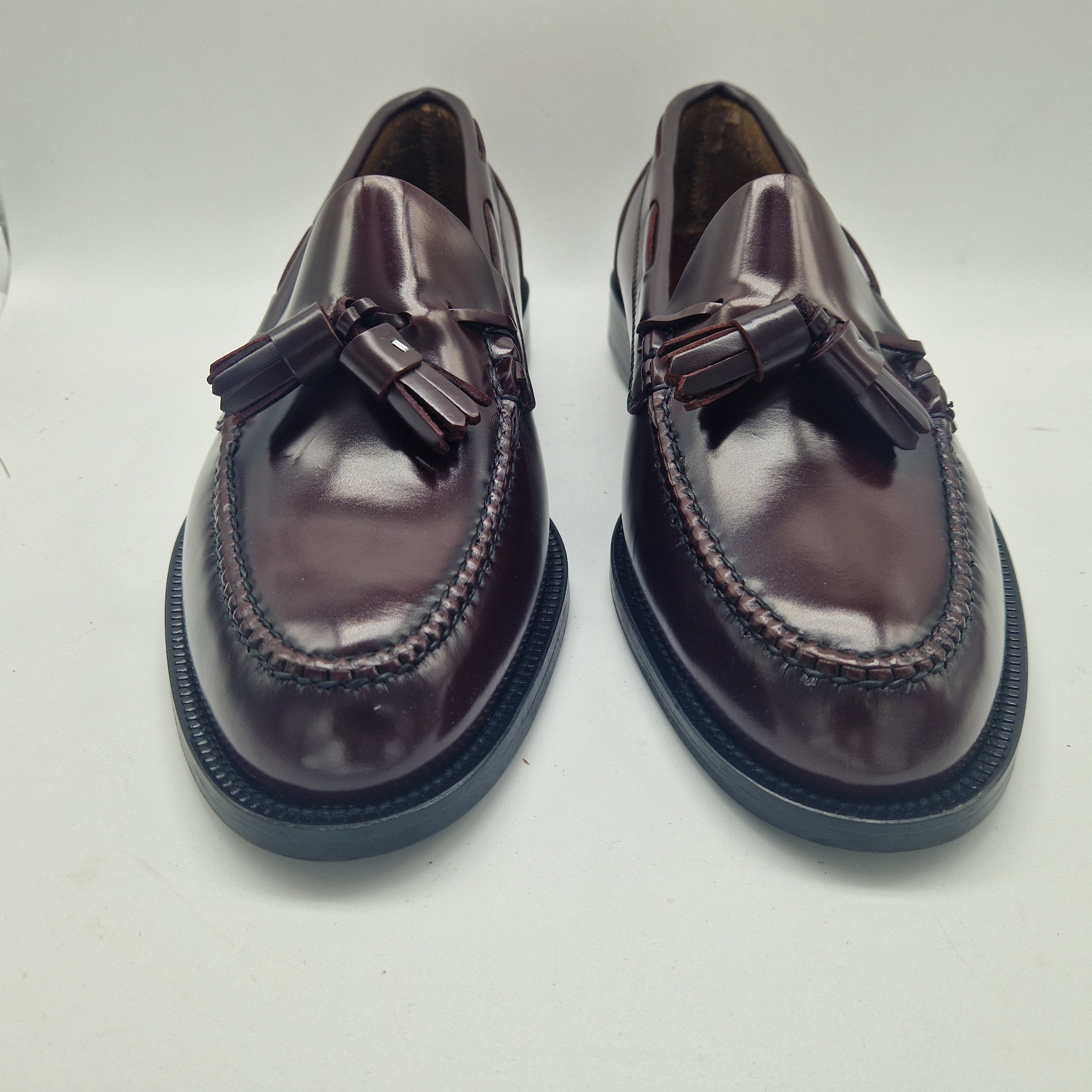 CASTELLANO DE BORLAS EN PIEL BURDEOS - 70288