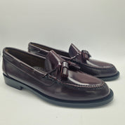 CASTELLANO DE BORLAS EN PIEL BURDEOS - 70288