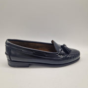 CASTELLANO DE BORLAS EN PIEL NEGRA