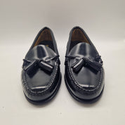 CASTELLANO DE BORLAS EN PIEL NEGRA