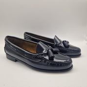 CASTELLANO DE BORLAS EN PIEL NEGRA