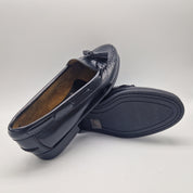 CASTELLANO DE BORLAS EN PIEL NEGRA