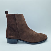 BOTÍN EN SERRAJE MARRÓN