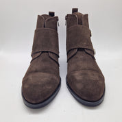 BOTÍN EN SERRAJE MARRÓN