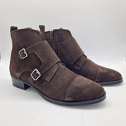 BOTÍN EN SERRAJE MARRÓN