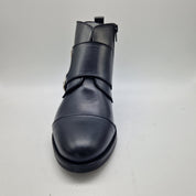 BOTÍN EN PIEL NEGRA