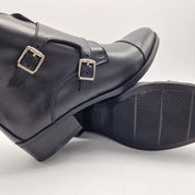 BOTÍN EN PIEL NEGRA