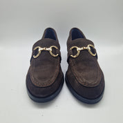 MOCASÍN EN SERRAJE MARRÓN