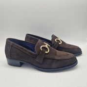 MOCASÍN EN SERRAJE MARRÓN