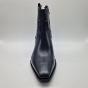 BOTÍN COW EN PIEL NEGRA