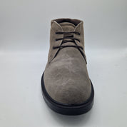 BOTITA DE CORDONES EN SERRAJE TAUPE