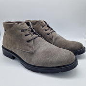 BOTITA DE CORDONES EN SERRAJE TAUPE