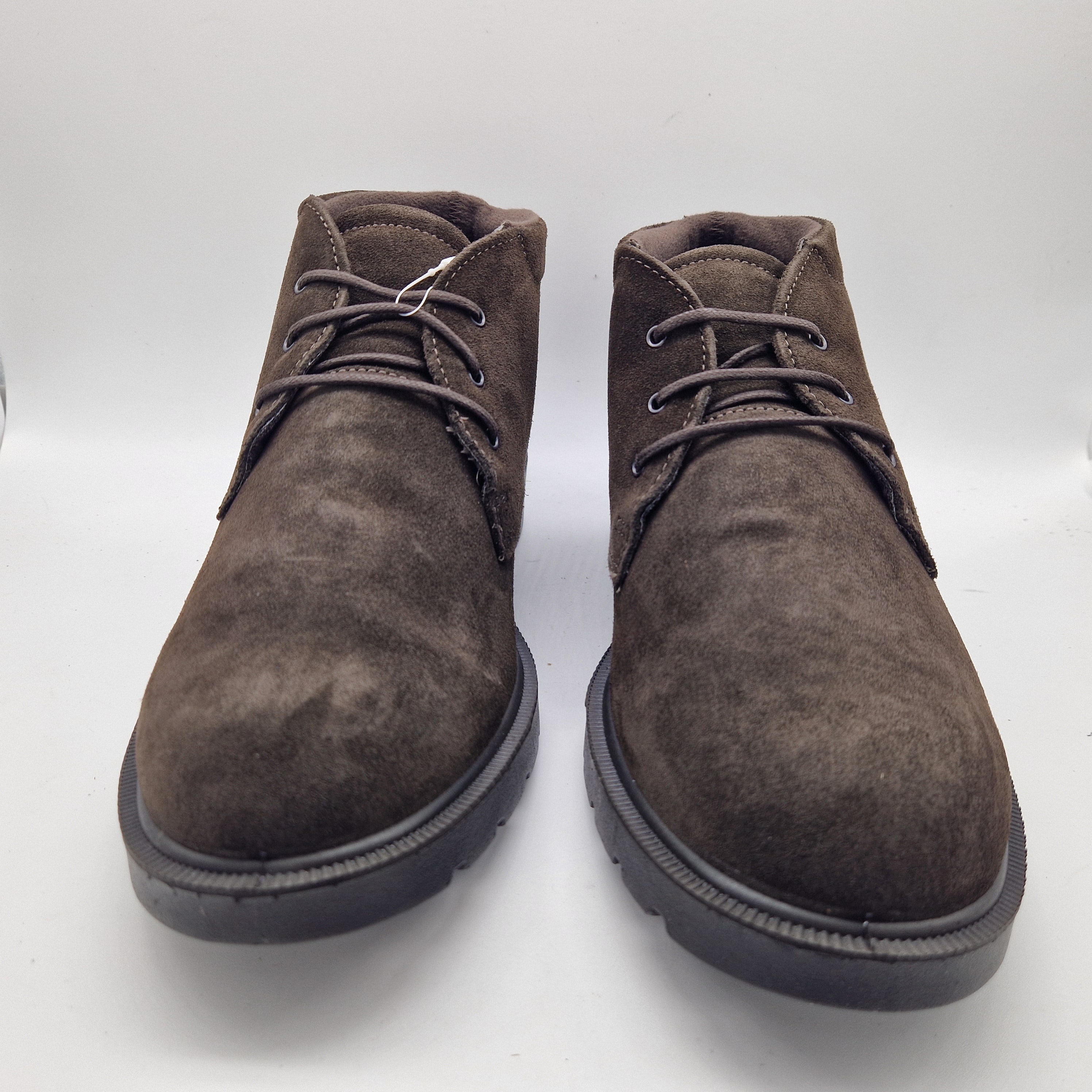 BOTITA DE CORDONES EN SERRAJE MARRÓN