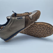 DEPORTIVO DE PISO FINO EN METAL BRONCE