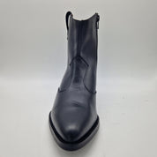 BOTÍN COW EN PIEL NEGRA