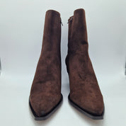 BOTÍN EN SERRAJE MARRÓN