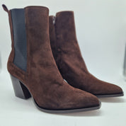 BOTÍN EN SERRAJE MARRÓN