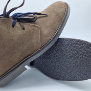 BOTITA DE CORDONES EN SERRAJE TAUPE