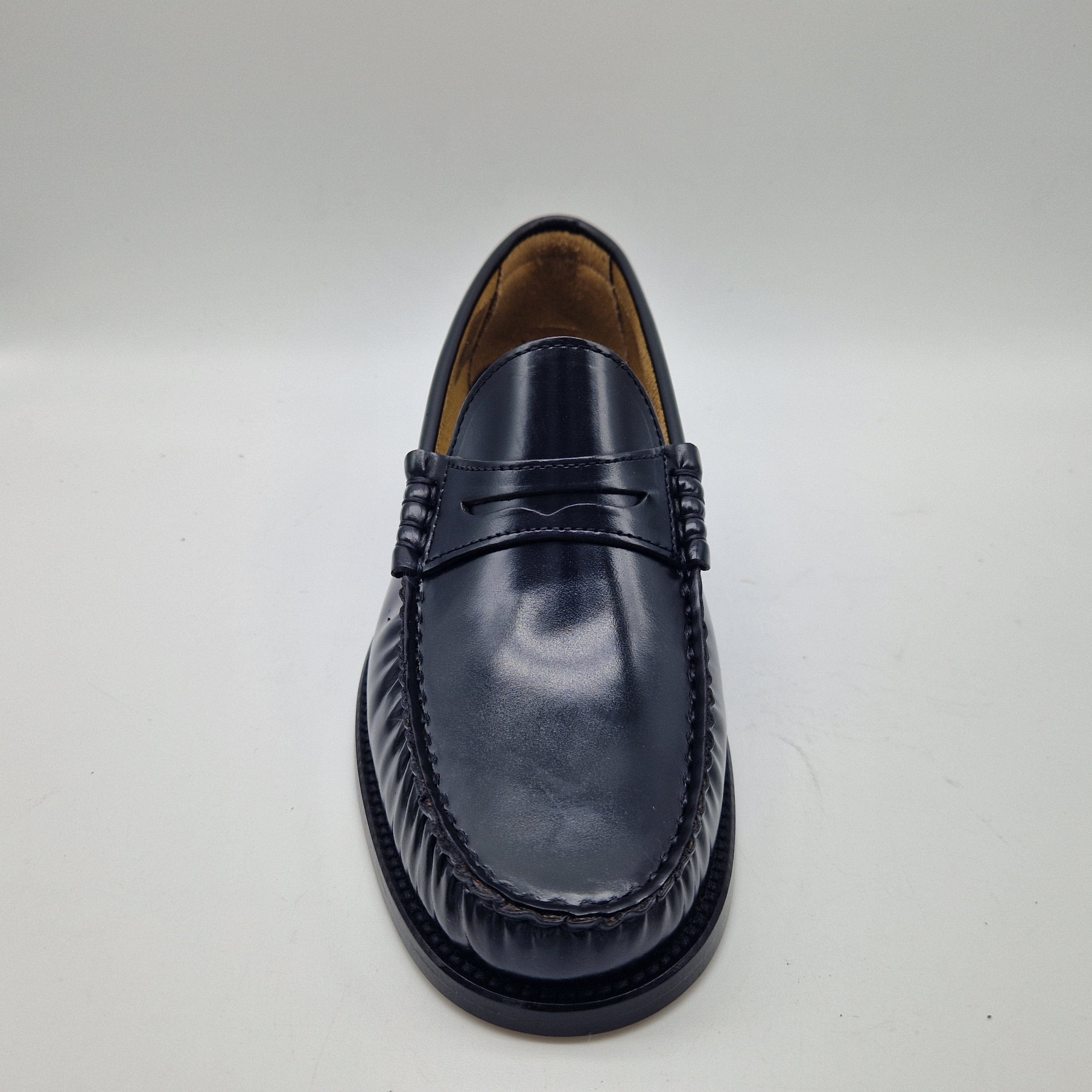 MOCASÍN DE ANTIFAZ EN PIEL NEGRA