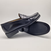 MOCASÍN DE ANTIFAZ EN PIEL NEGRA